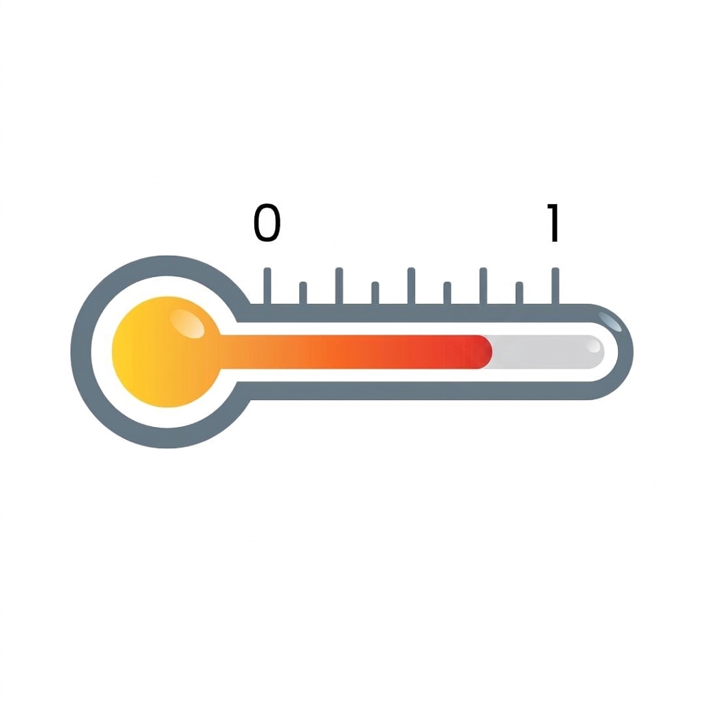 Temperature ตั้งแต่ 0 ถึง 1