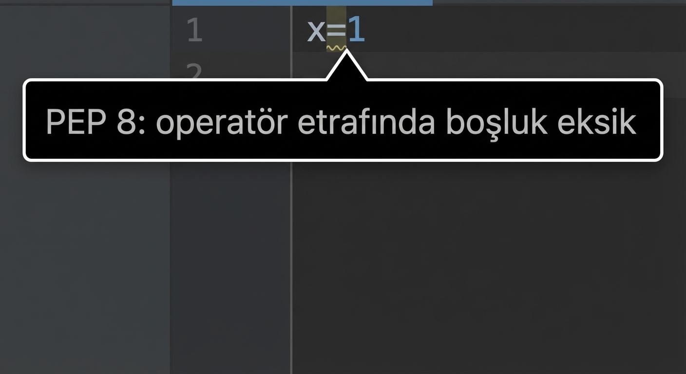 PEP 8 ile PyCharm