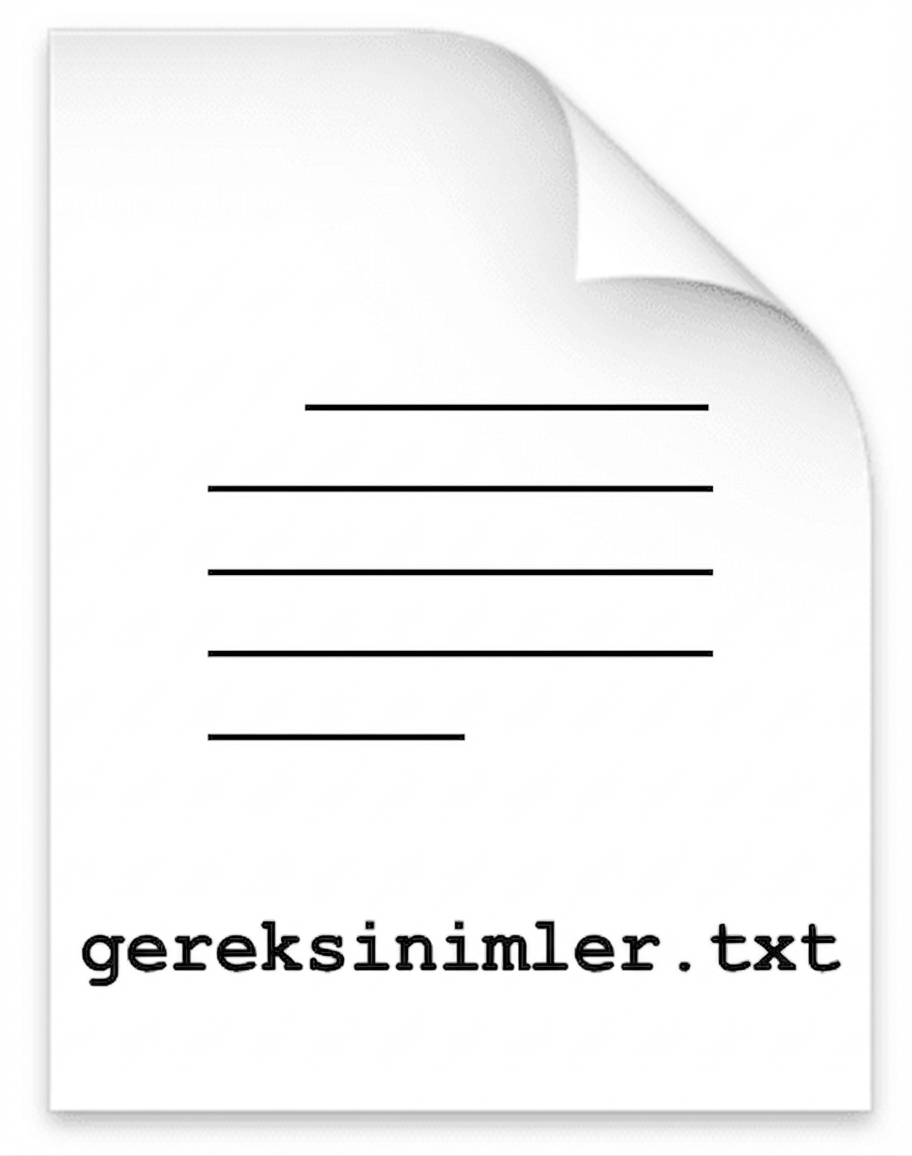 requirements.txt dosyası