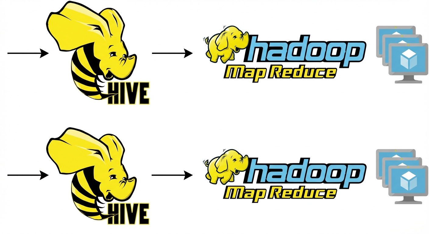 Hive'dan MapReduce'a diyagram