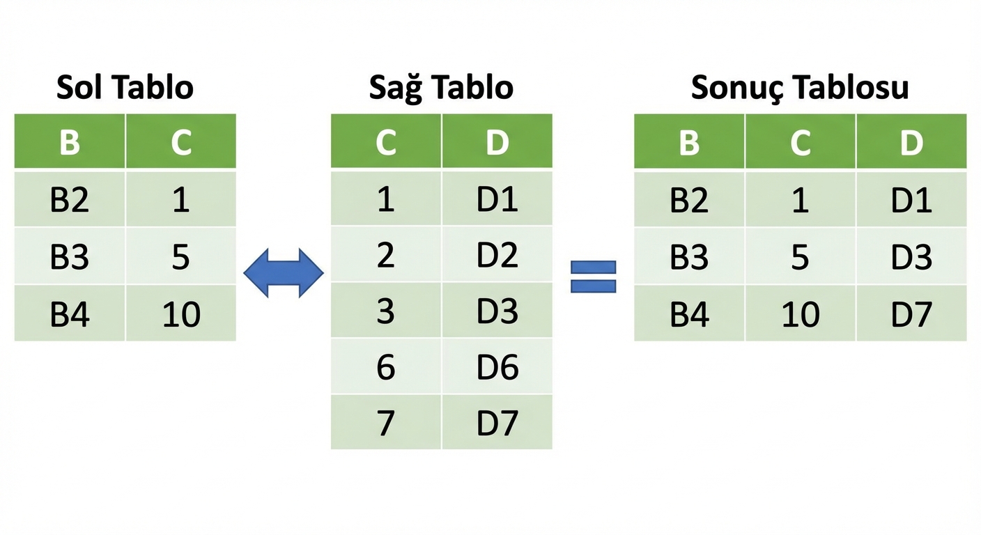 merge_asof kullanarak iki tabloyu birleştirme