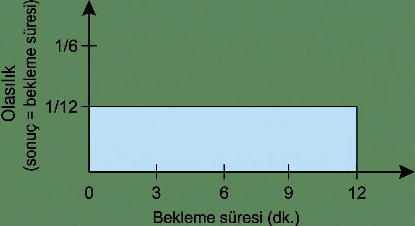 P(sonuç = bekleme süresi) y ekseni, grafikte 1/12’de yatay bir çizgi.png
