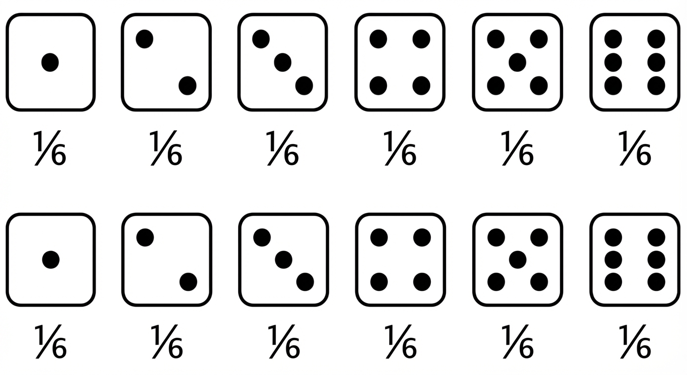 Zarın her yüzünün olasılığı 1/6.png
