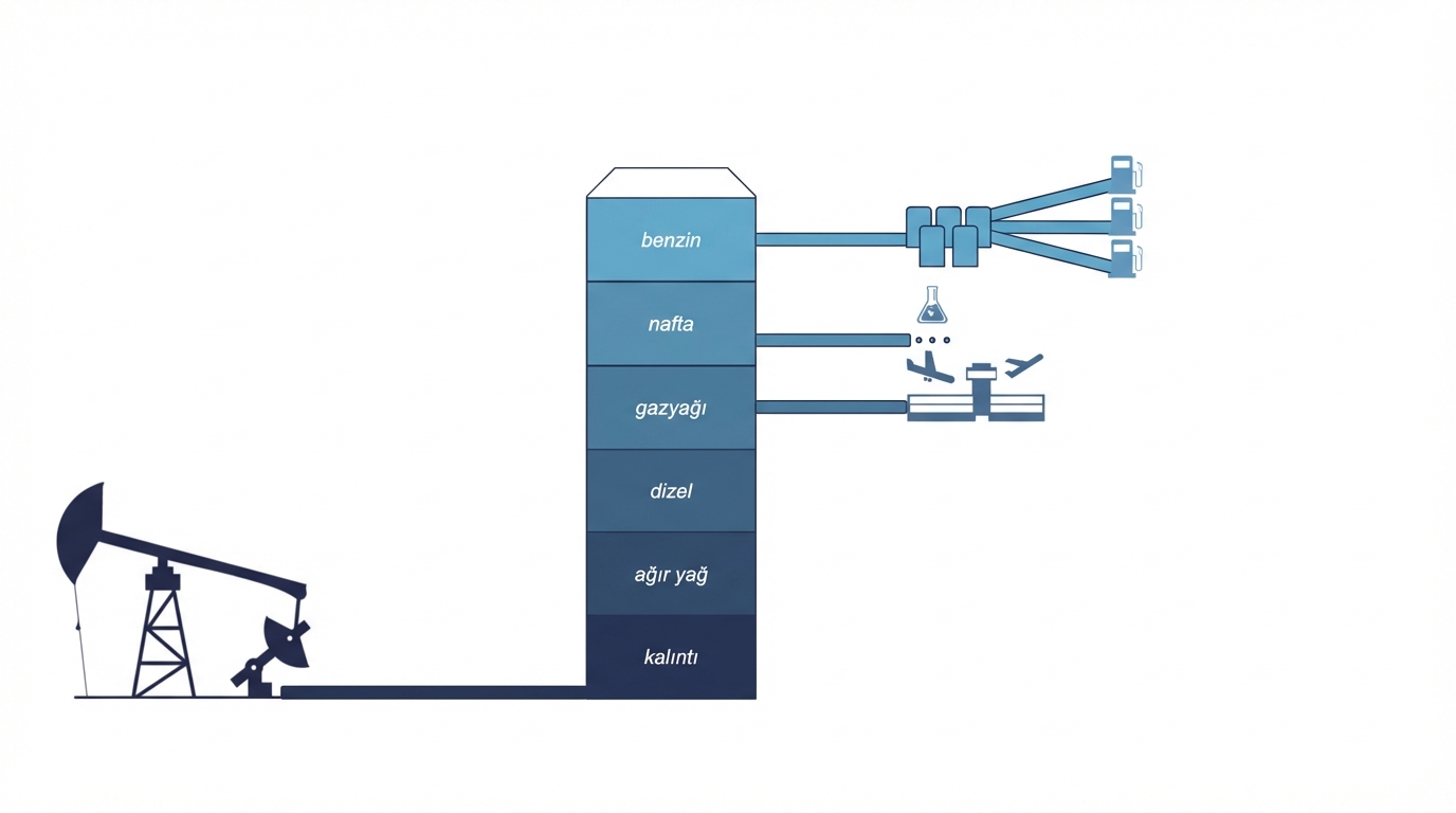 nafta kimyasal dönüşümlerden geçer