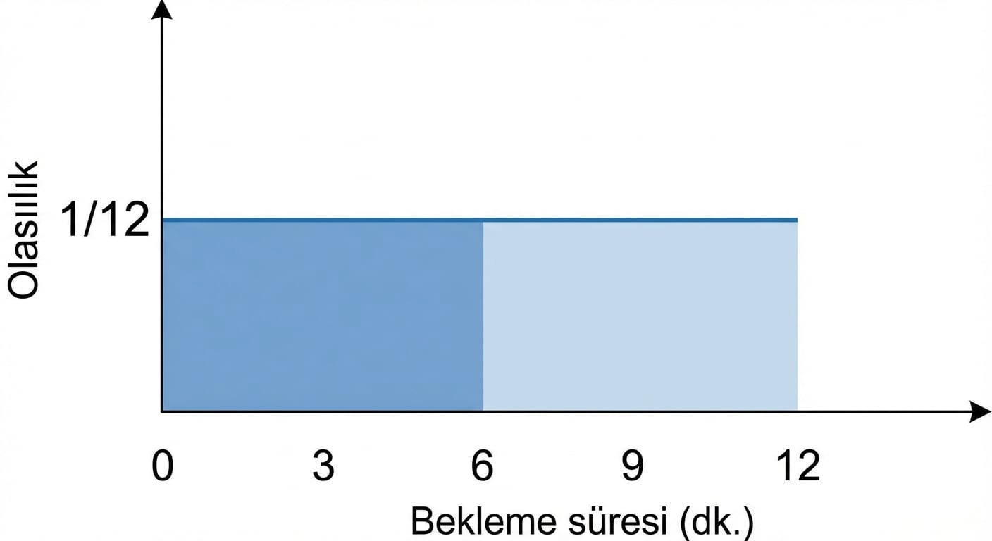 Yatay doğrunun altında 0'dan 7'ye kadar vurgulanan alan