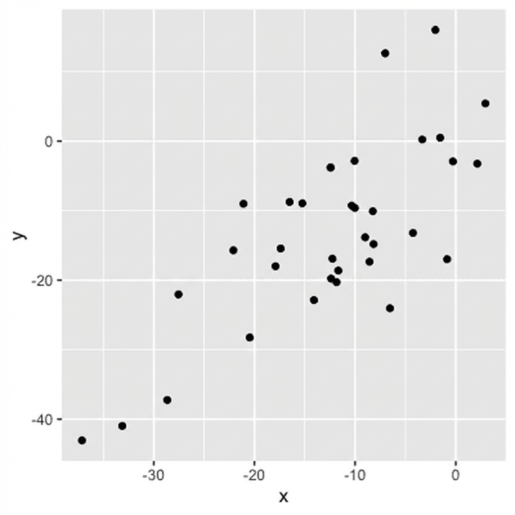 Görünmez çizgiden daha uzak noktalarla saçılım grafiği