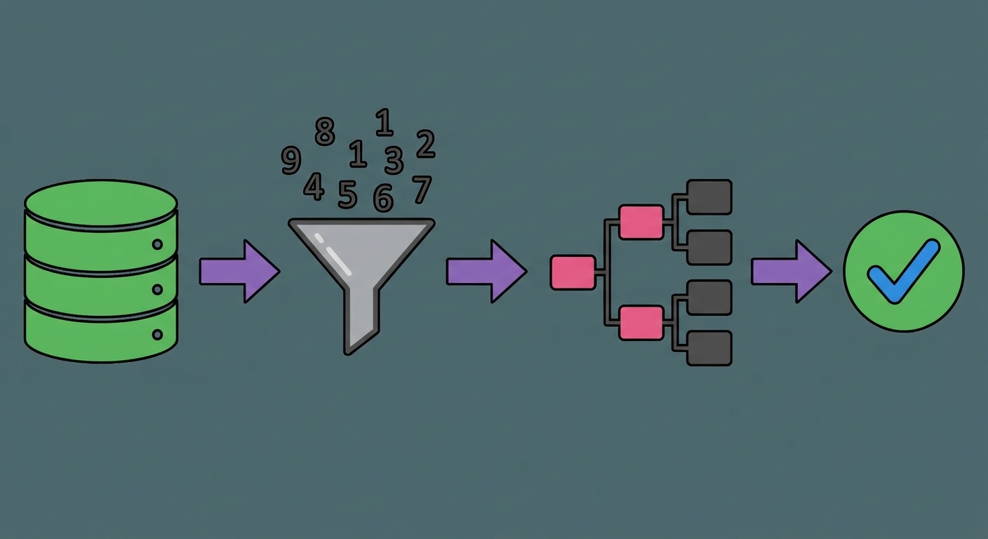 veri bilimi sürecinin adımlarını gösteren şema