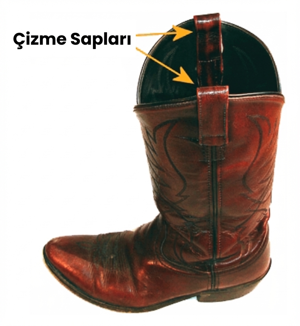 Bir kovboy çizmesi.