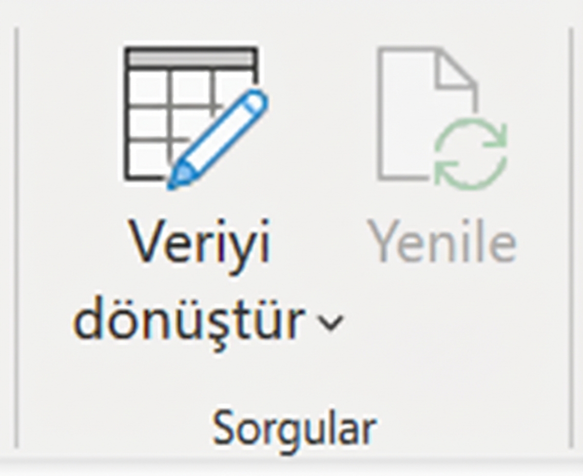 Power Query Düzenleyicisindeki Uygulanan Adımlar bölmesinin ekran görüntüsü; verinize uygulanan dönüşüm adımlarını gösterir.