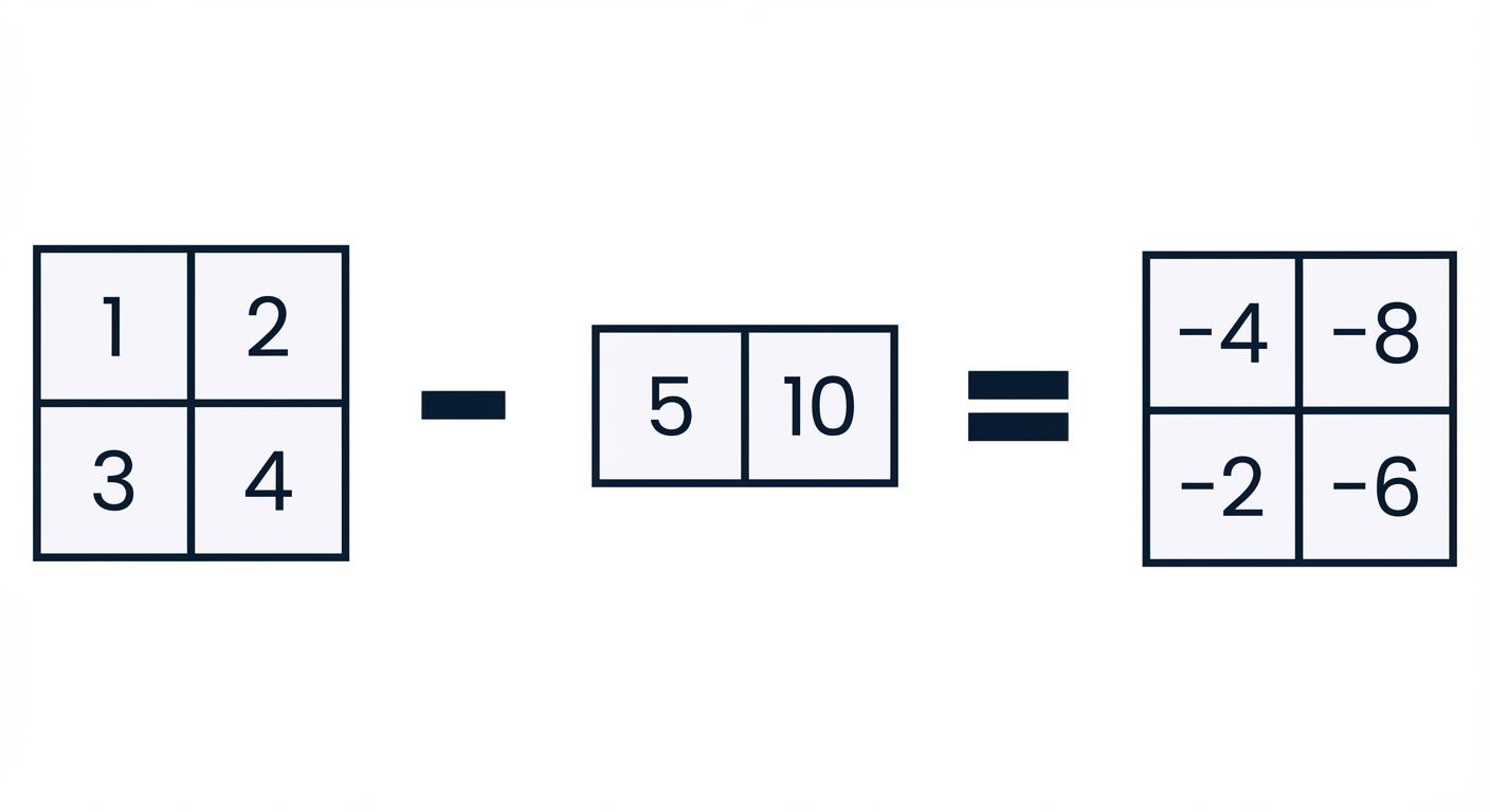 Şekli (2, ) olan bir dizinin şekli (2, 2) olan bir diziden çıkarılması