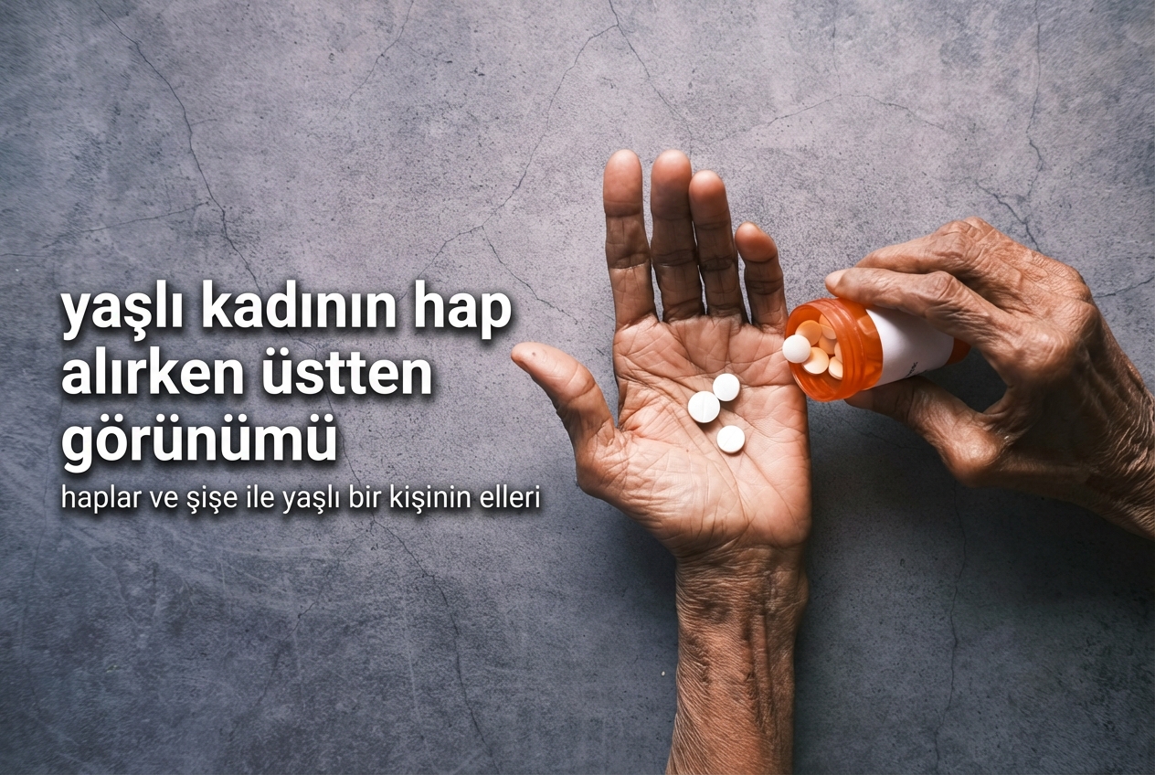 Avuçta haplar tutan el