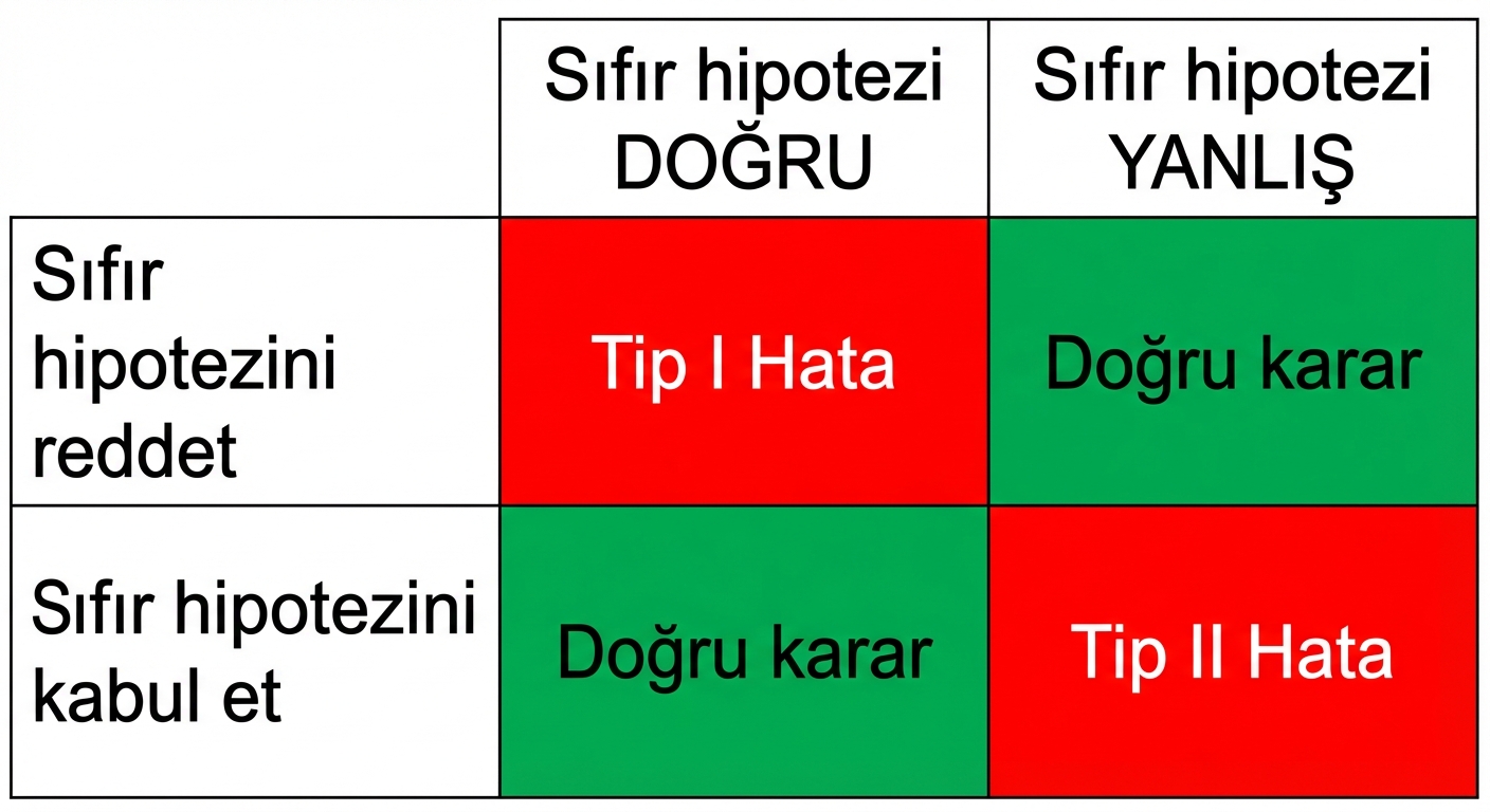 Yokluk hipotezini doğru reddetme