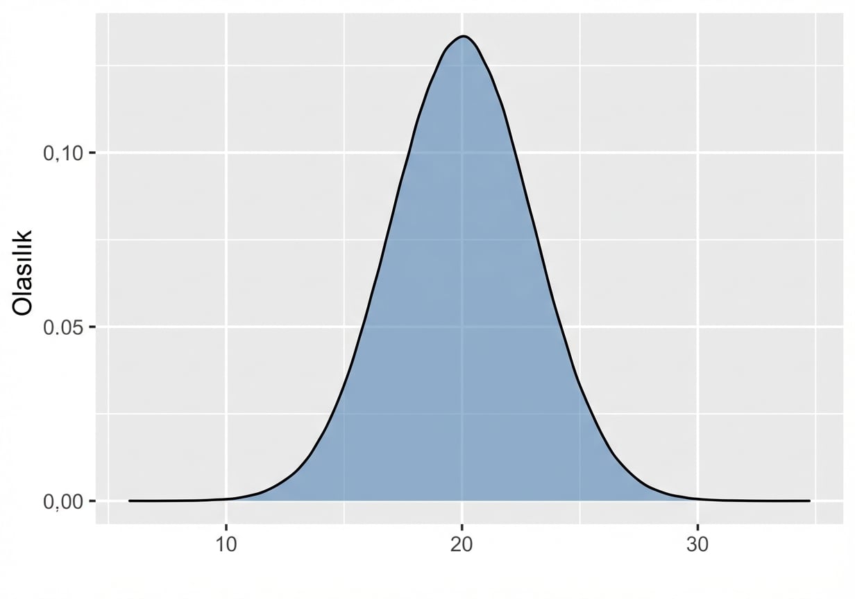 Ortalaması 20 ve ss’i üç olan normal dağılım.png