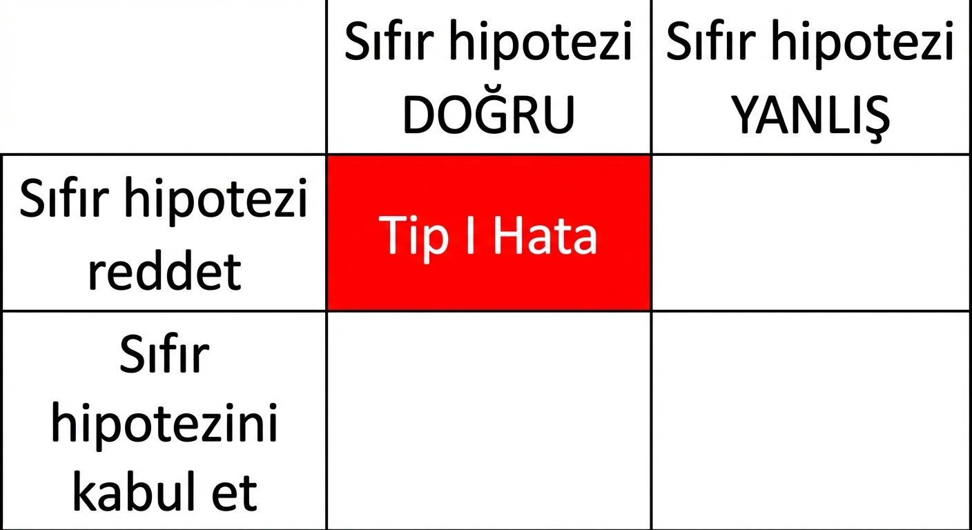 Yokluk hipotezini yanlış reddetme