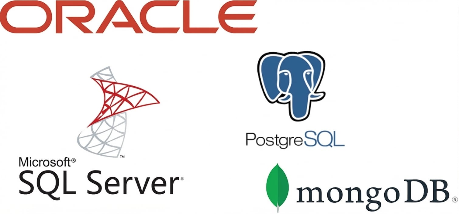 Yaygın DBMS yazılımlarının logoları