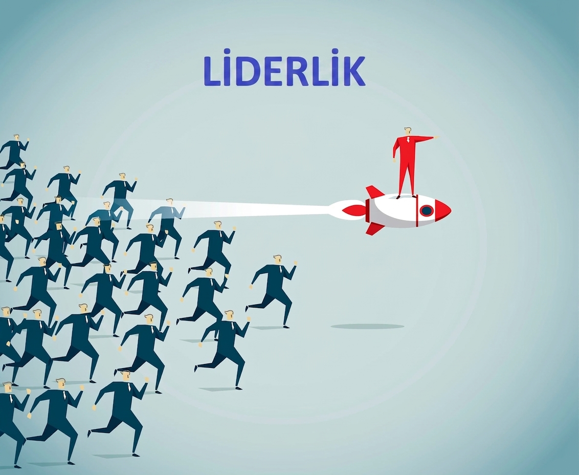 Takipçi kalabalığına liderlik eden roketli adam
