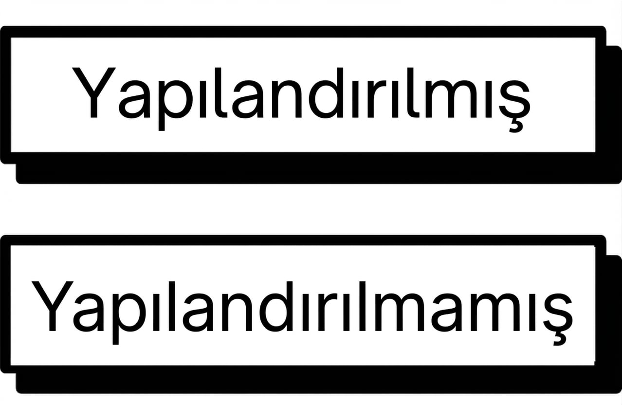 Yapılandırılmamış veya yapılandırılmış veri