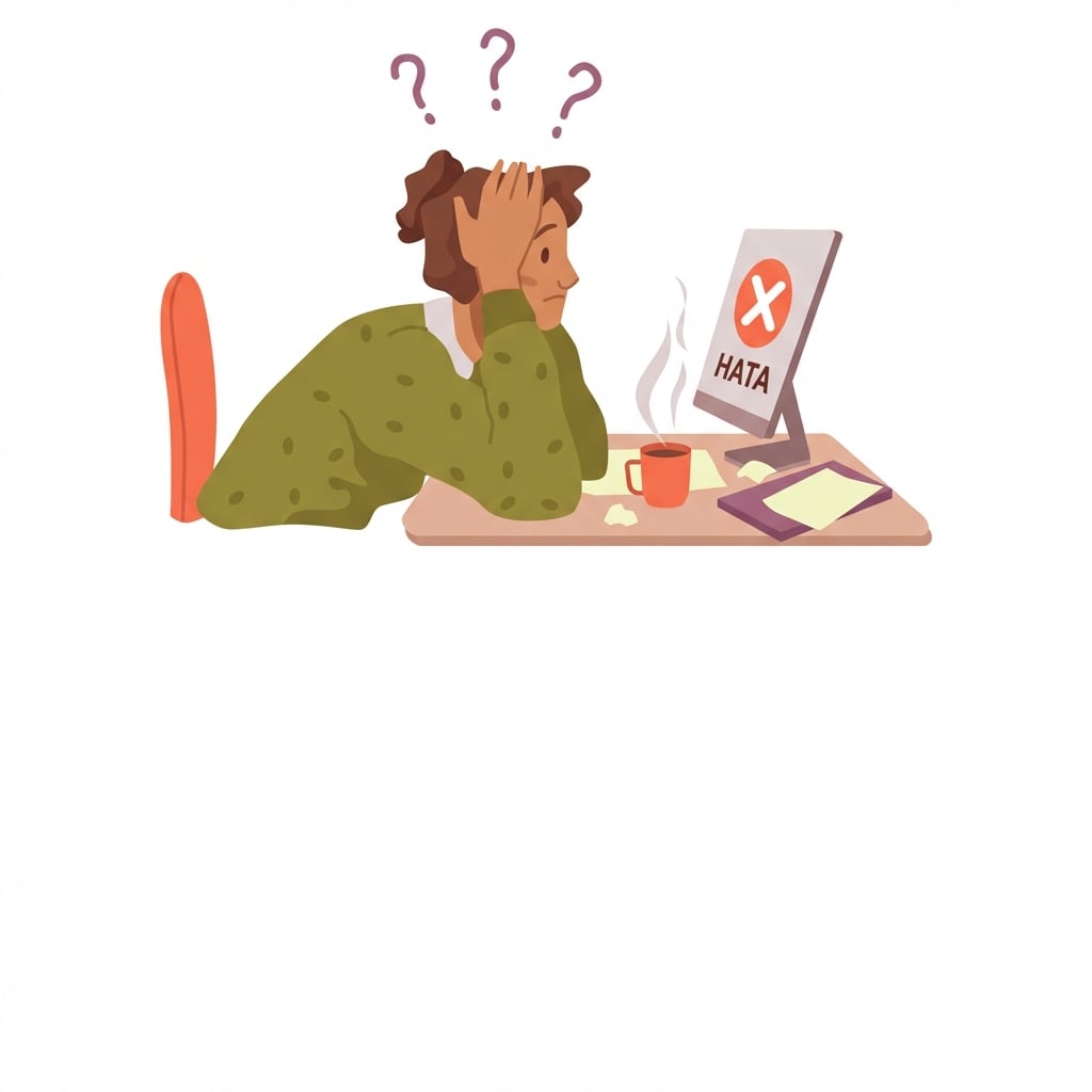 Veriyle çalışırken bir hata