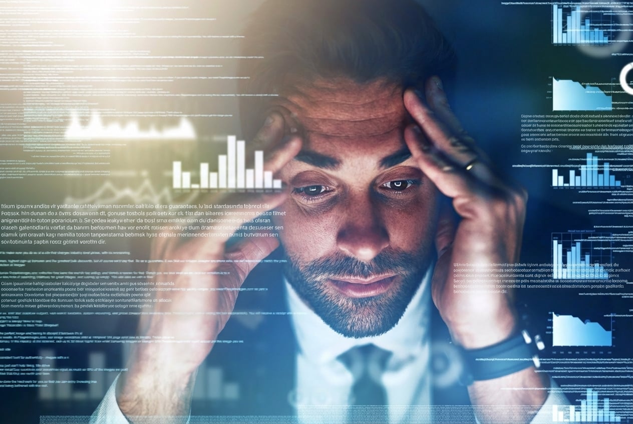 Veriden bunalmış adam