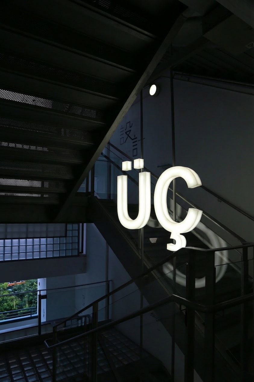 Siyah arka planda üç rakamının görseli