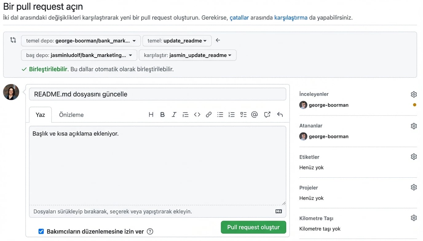 Gözden geçiren istenmiş görünüm