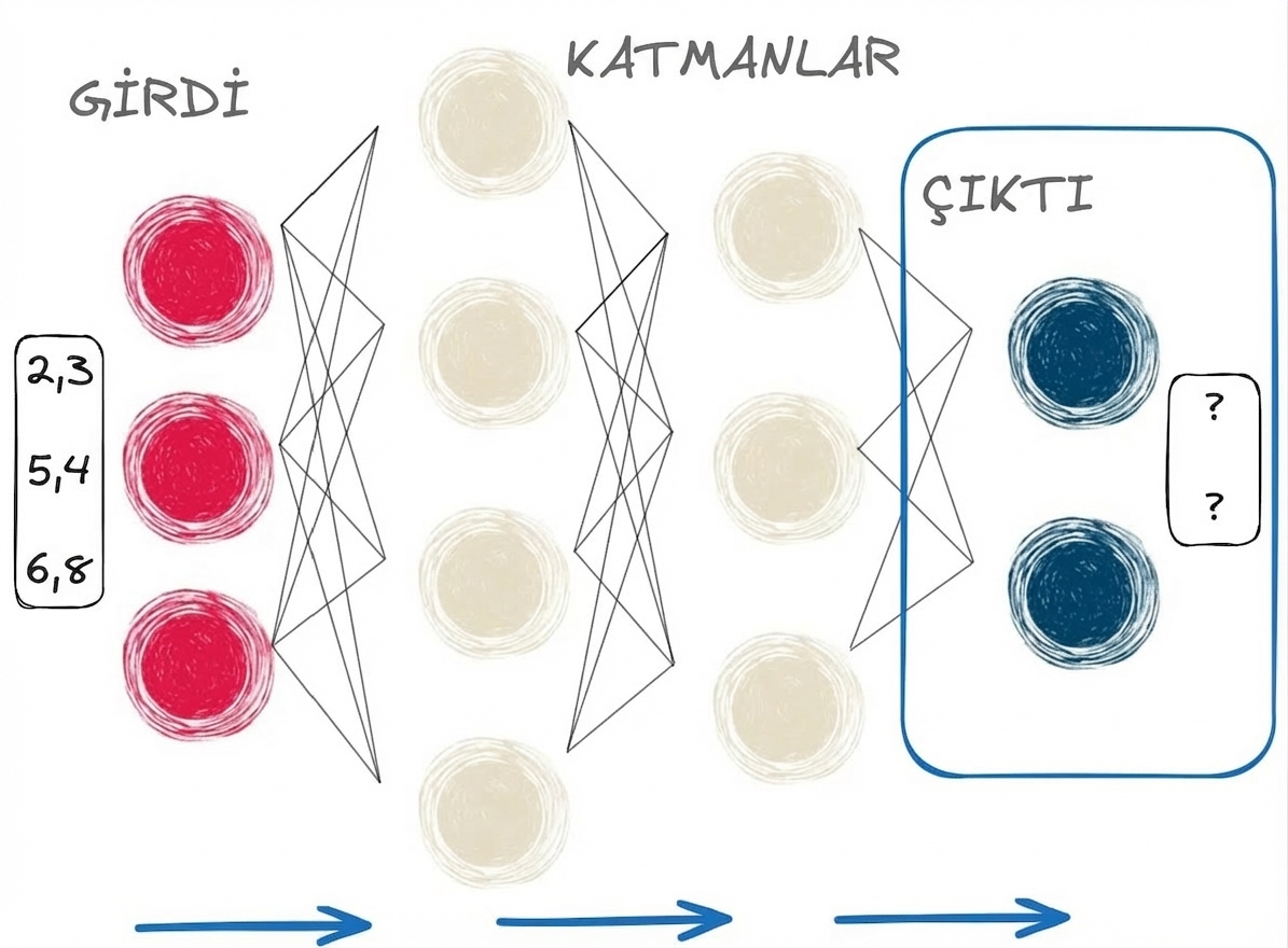 Son çıktı vurgulu ileri geçiş gösterimi