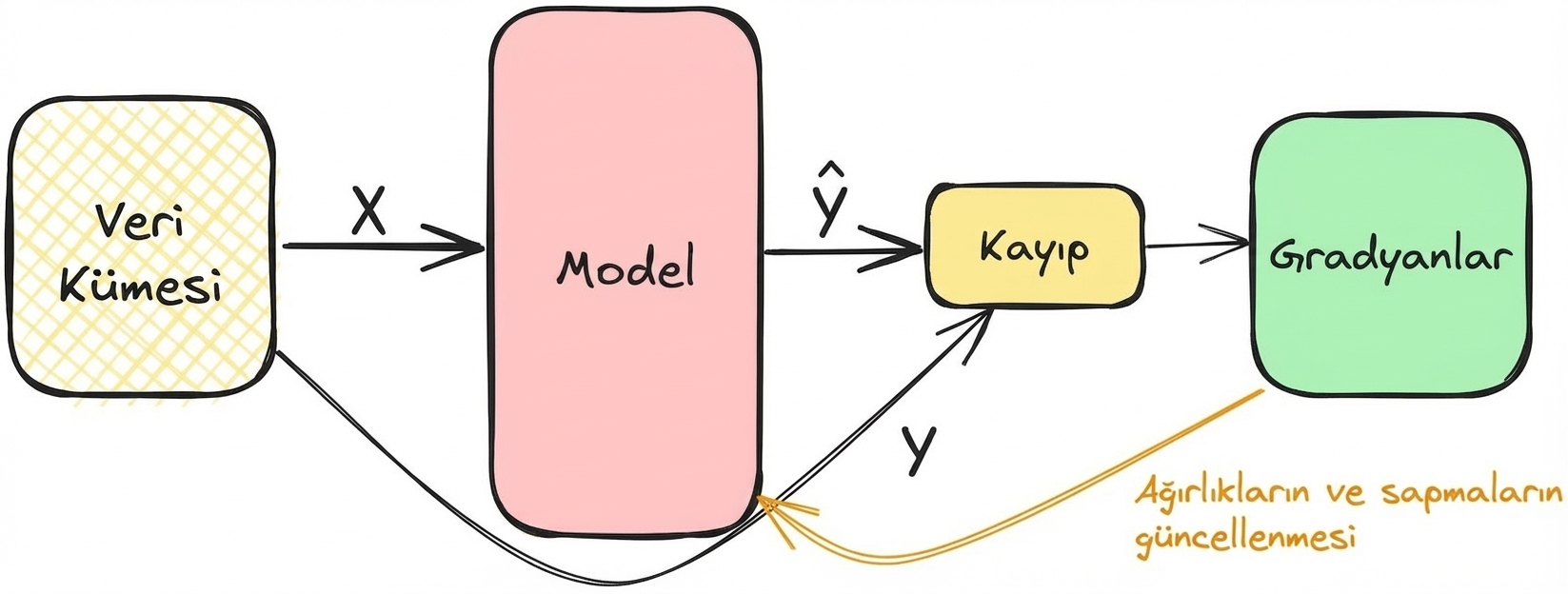 Gradyanların hesaplanması