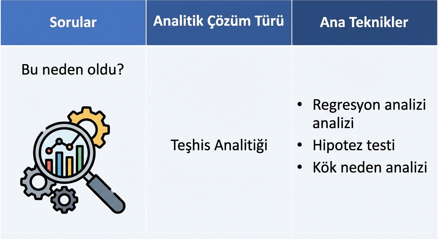 Teşhisleyici analiz: sorular ve teknikler
