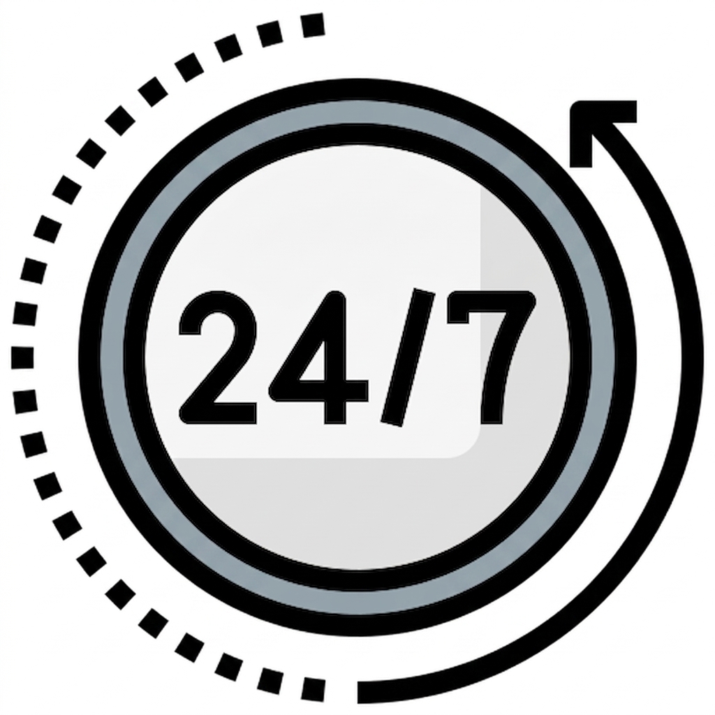 7/24 kesintisiz kullanılabilirlik döngüsünün gösterimi