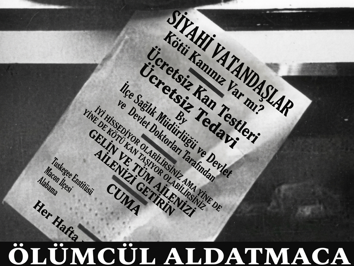 Tuskegee Frengi Deneyi için katılımcı toplama broşürü