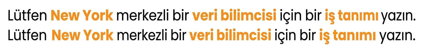 İş ilanı, veri bilimci ve New York vurgulanmış; ChatGPT yönergenin konusunu belirliyor.