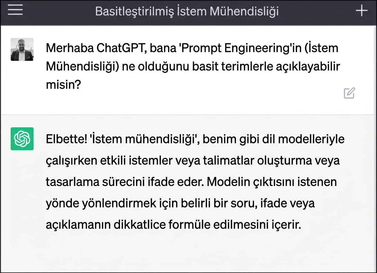 ChatGPT'ye komut verme
