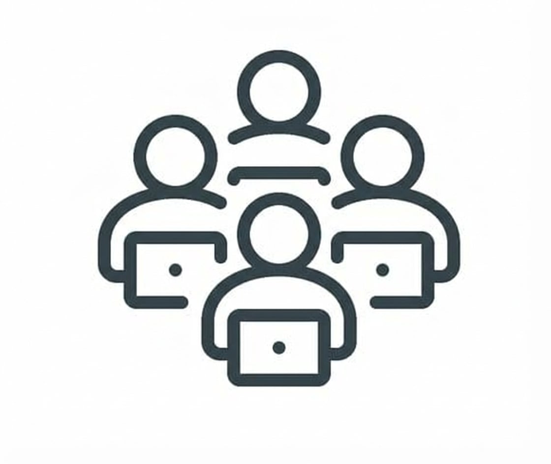 Verileri etiketlemek için bilgisayarda çalışan ekip