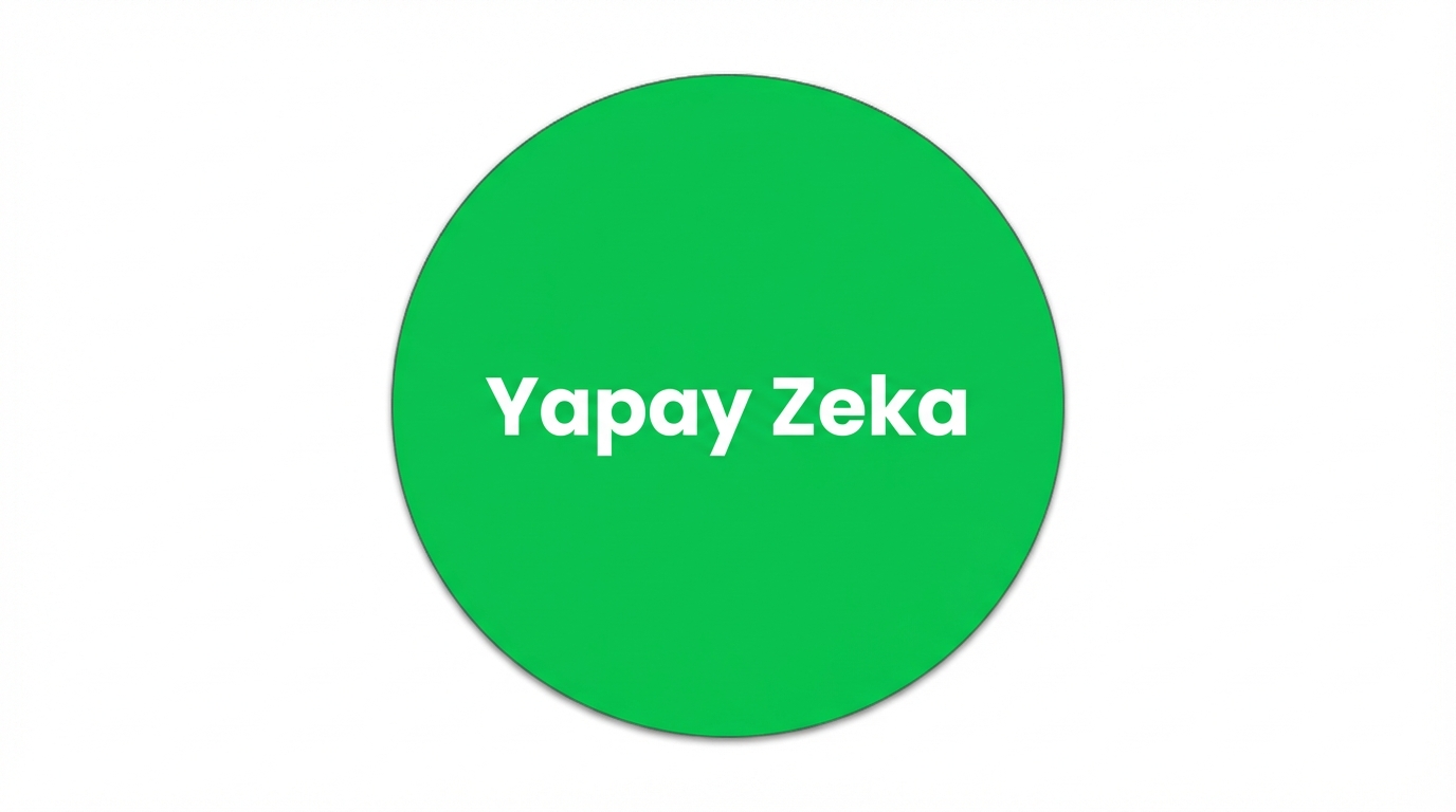 Yapay zekâ alanını gösteren bir daire