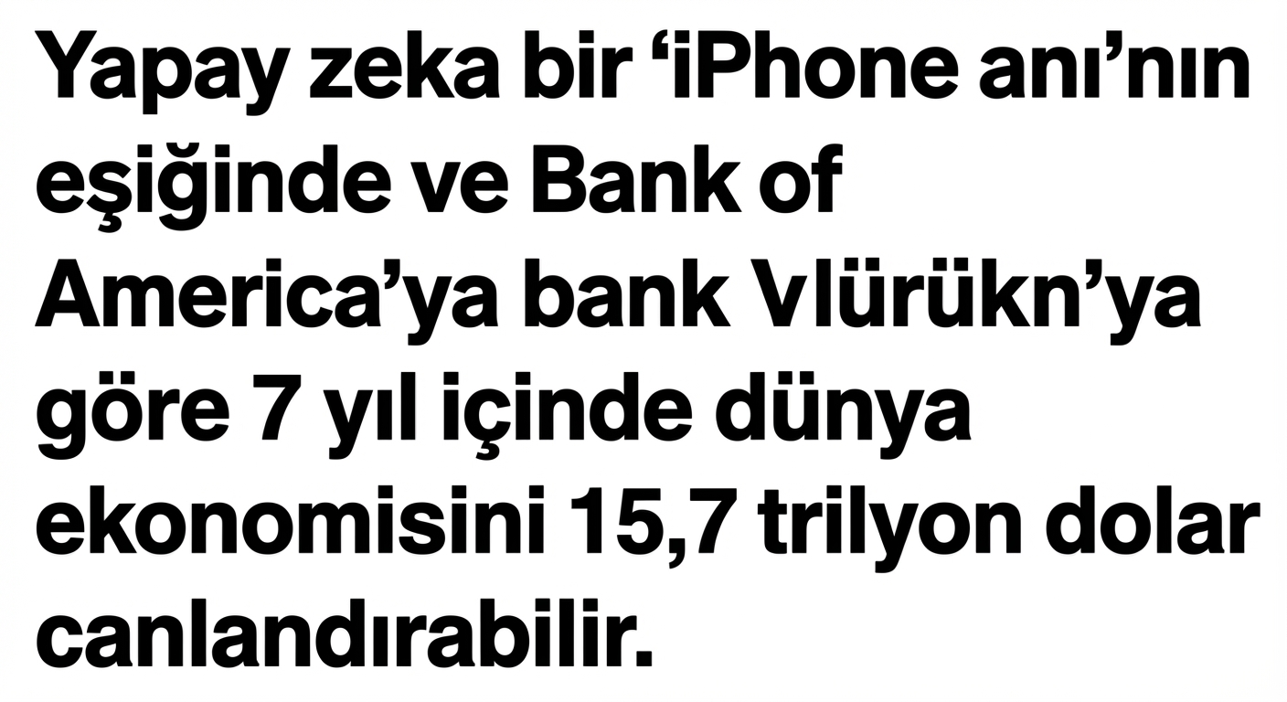 Manşet: Yapay zekâ iPhone anının eşiğinde.