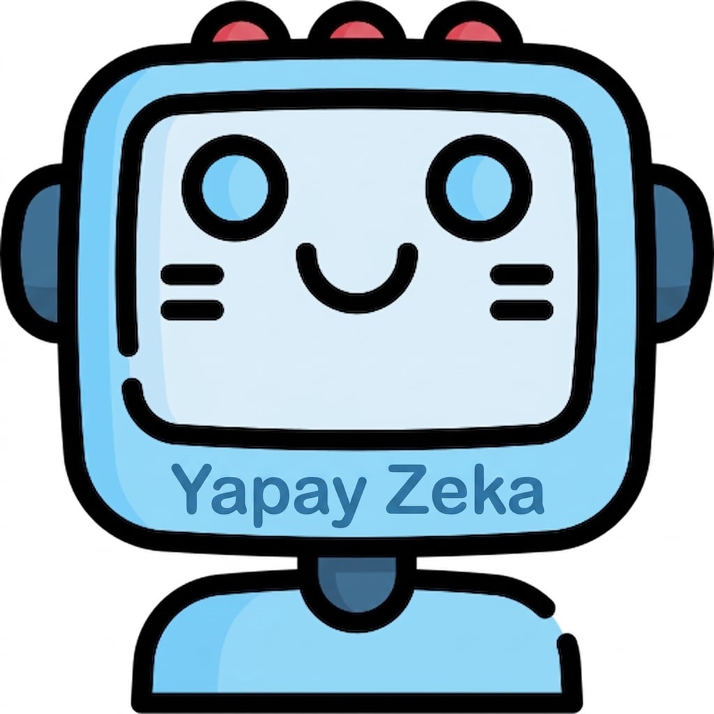 Sevimli bir robot ikonu.