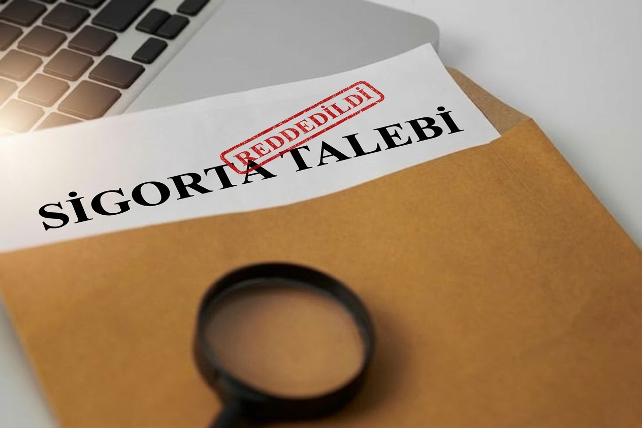 Reddedilen bir sigorta talebinin fotoğrafı.