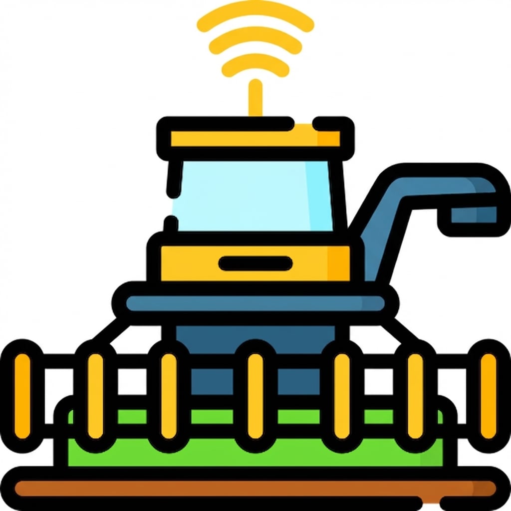 Akıllı bir biçerdöver simgesi.