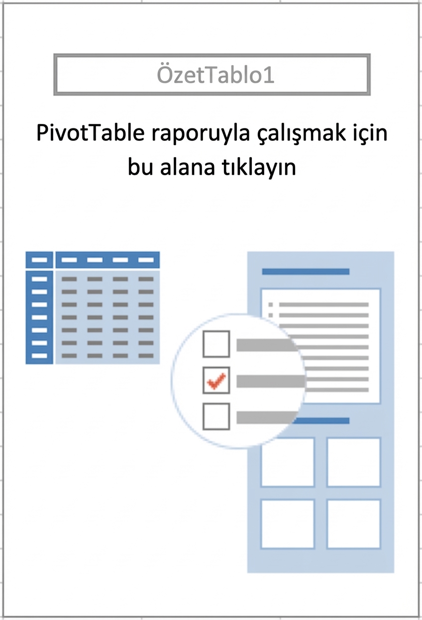Özet Tablo oluşturmayı anlatan yer tutucu çerçevesi