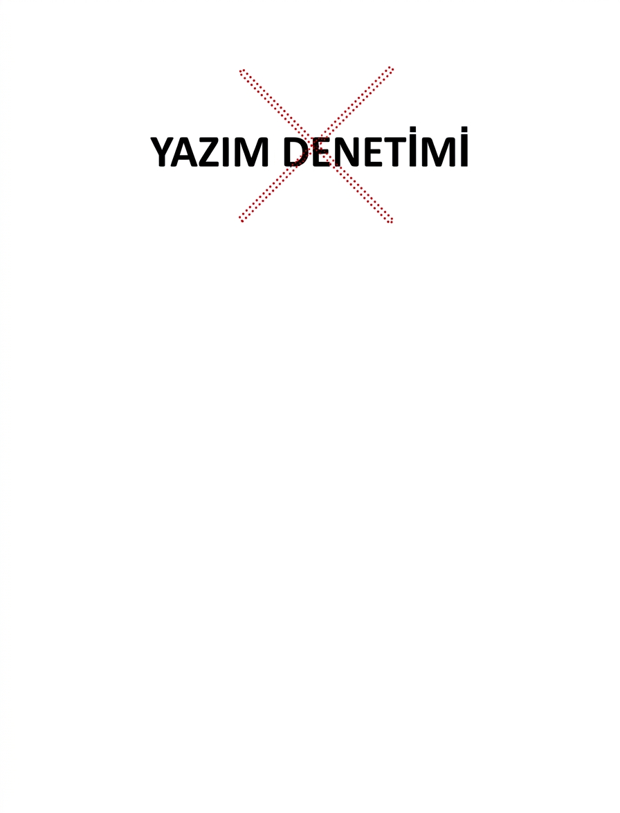 Yazım denetimi.