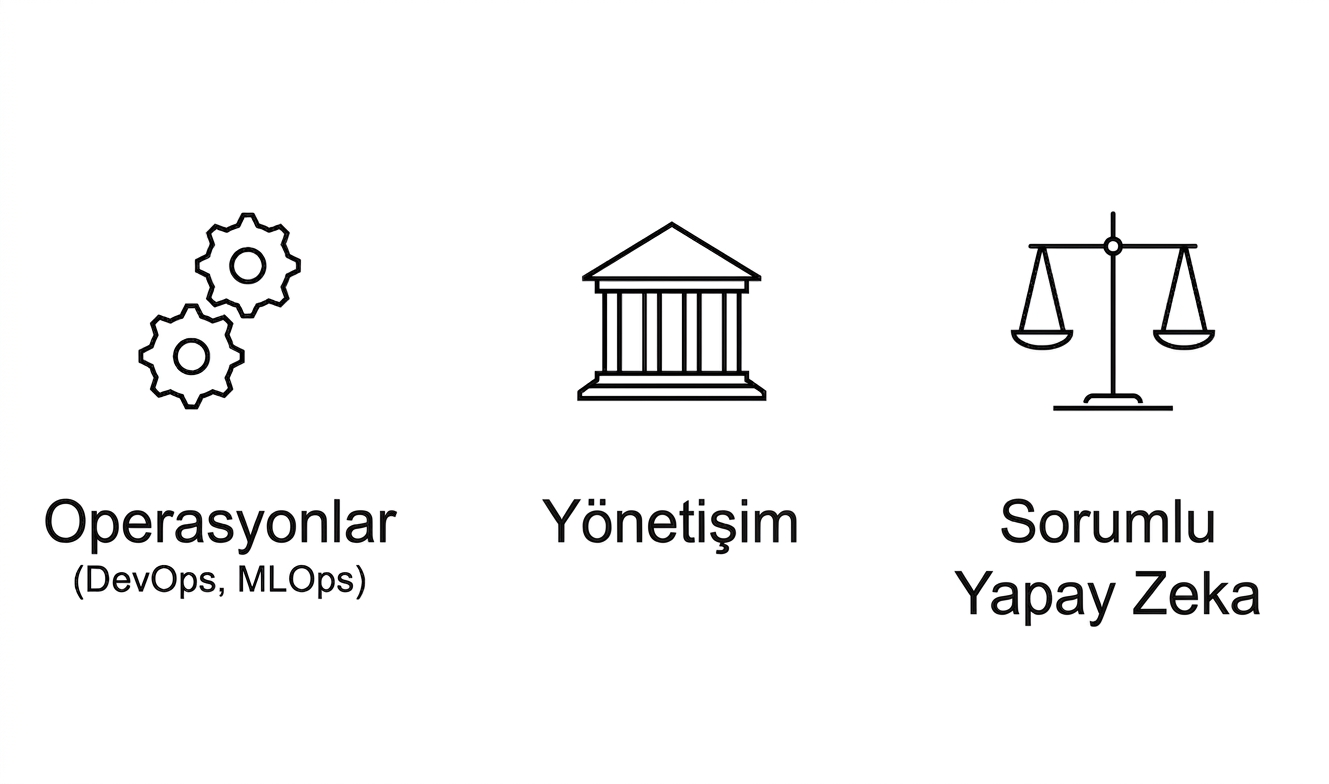 Operasyonlar, Yönetişim ve Sorumlu Yapay Zekâ.