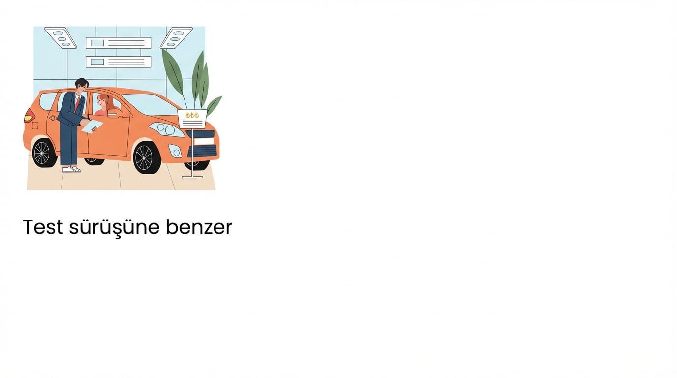 Arabayı test sürüşü