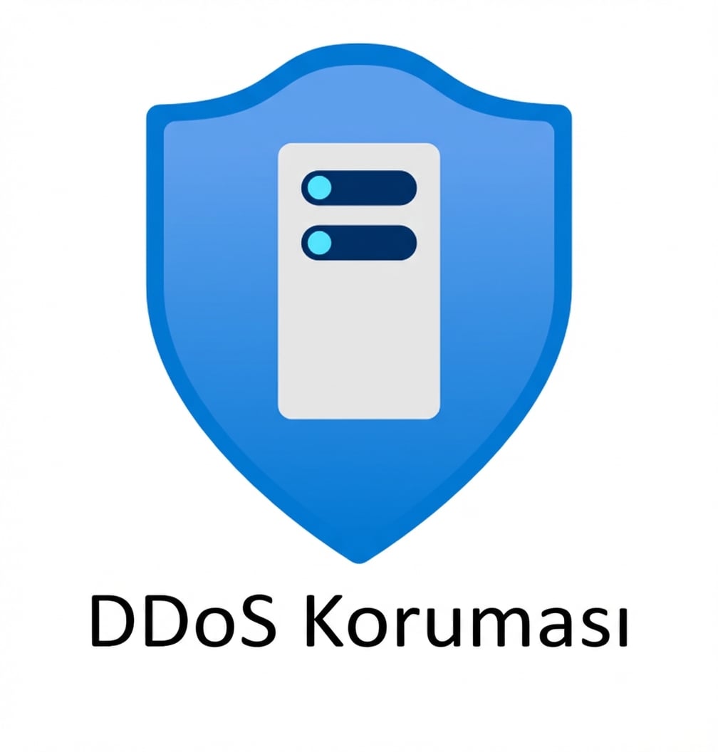altında ddos protection yazan mavi kalkan