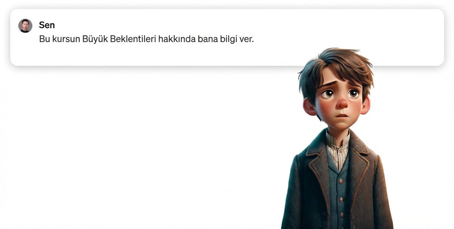 Bu dersin Great Expectations'ı hakkında bilgi verin
