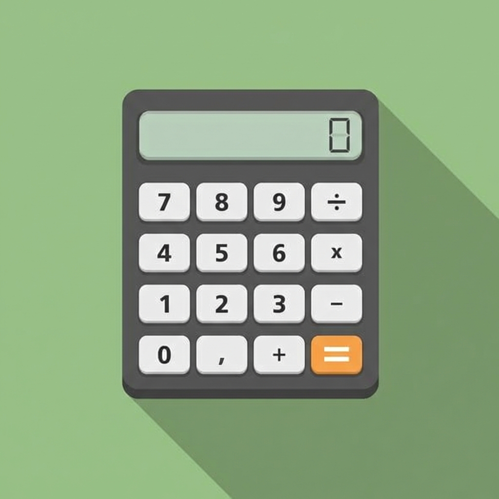 Bir hesap makinesi illüstrasyonu