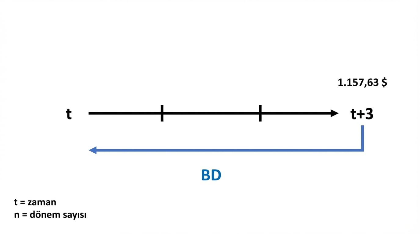 zaman çizelgesinde bugünkü değer hesabı örneği