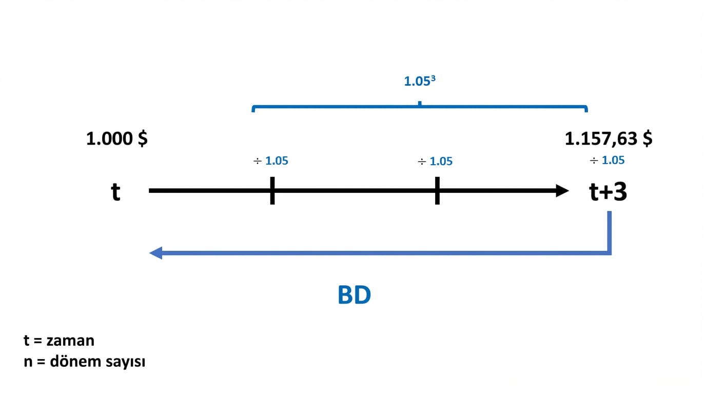 zaman çizelgesinde bugünkü değer hesabı örneği