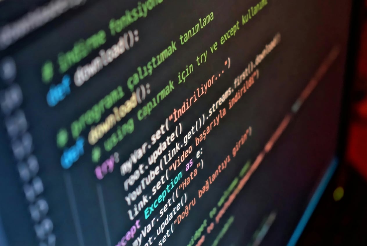 Ekranda gösterilen Python kodu