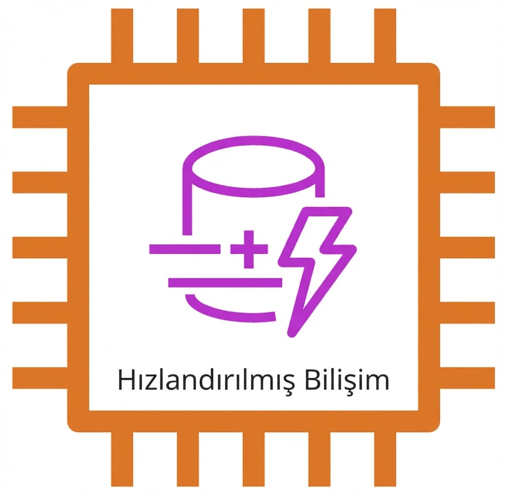 Hızlandırılmış bilişim örneğini gösteren EC2 simgesi.