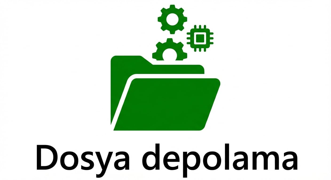 Dosya depolamayı gösteren bir simge.